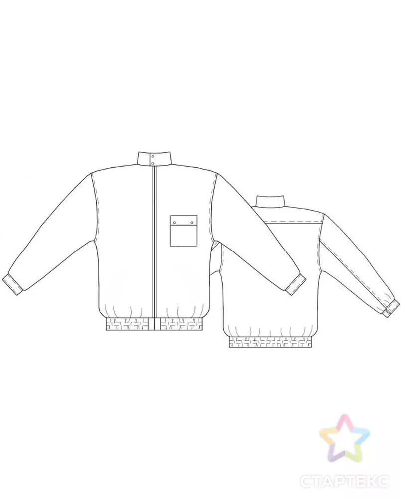 Выкройка: светлая куртка арт. ВКК-520-2-ЛК0006057 2