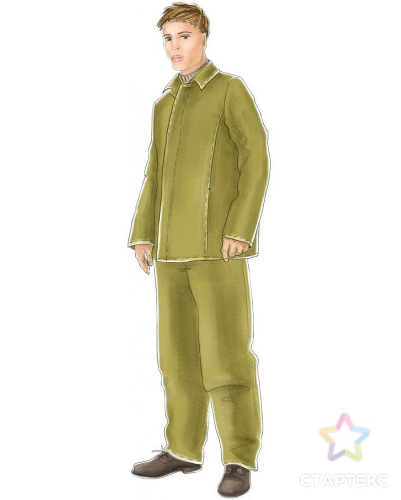 Выкройка: костюм сварщика мужской (брюки) арт. ВКК-1766-1-ЛК0006084