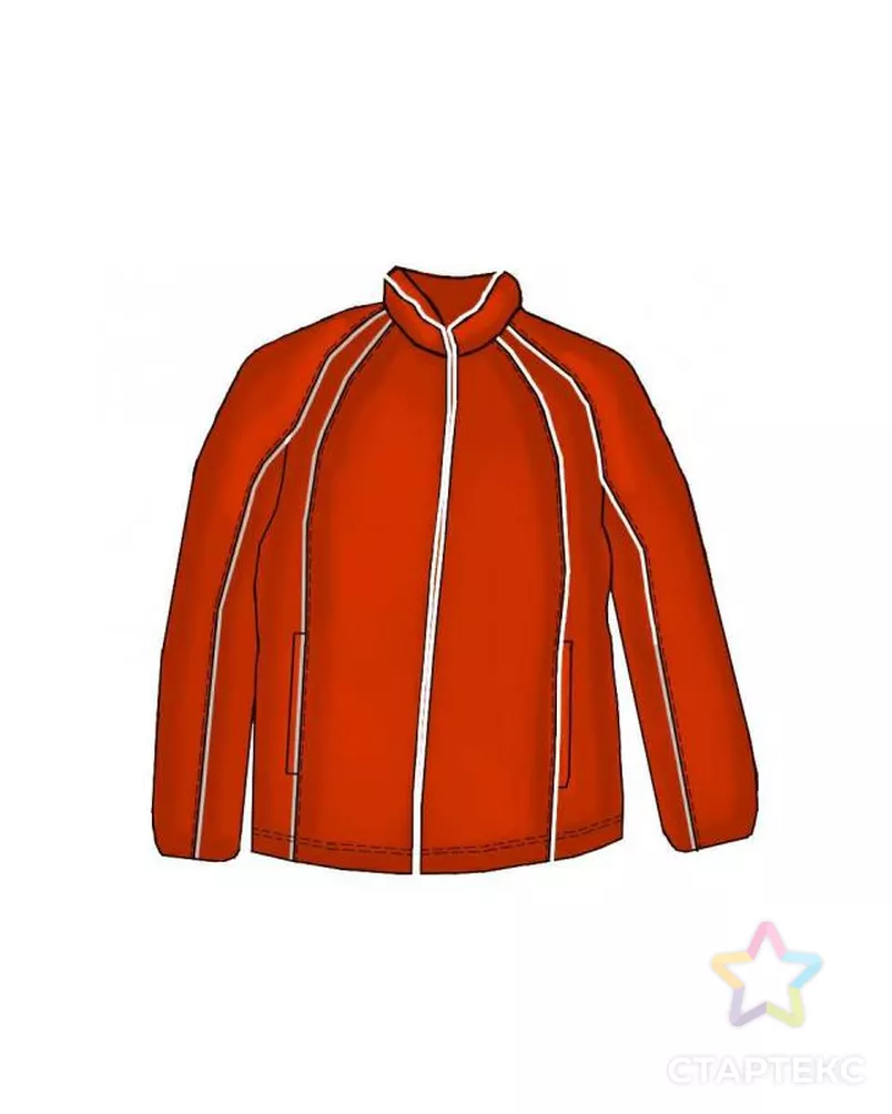 Выкройка: спортивная куртка с рукавом реглан арт. ВКК-918-1-ЛК0006098 1