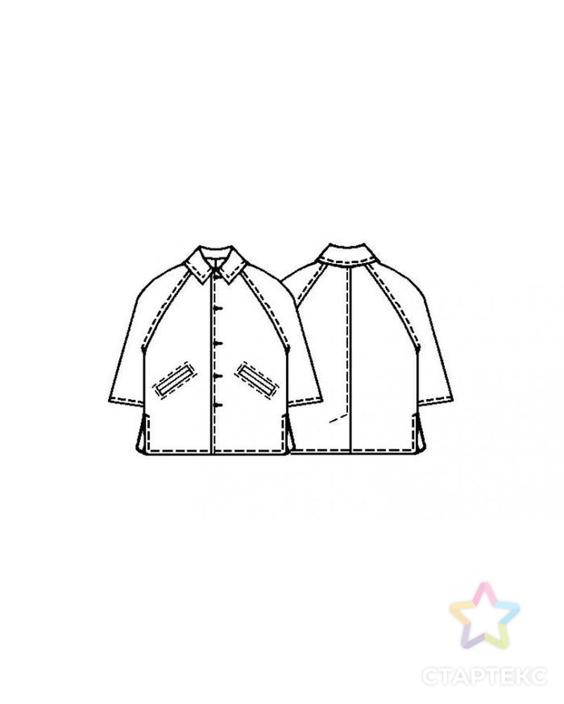 Заказать Выкройка: пальто с рукавом-реглан арт. ВКК-476-1-ЛК0007022 в Новосибирске