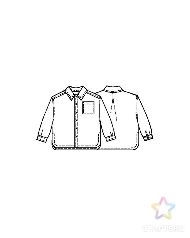 Заказать Выкройка: пестрая рубашка арт. ВКК-1271-1-ЛК0007023 в Новосибирске