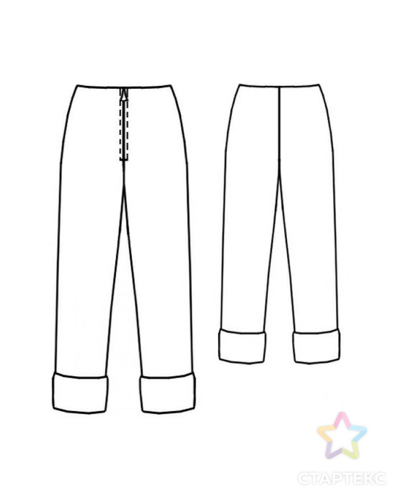 Выкройка: эластичные джинсы арт. ВКК-2076-1-ЛК0007065 2