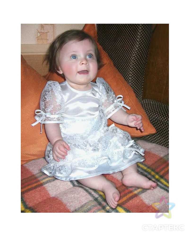 Выкройка: платье для крещения девочки арт. ВКК-1028-1-ЛК0007139 1