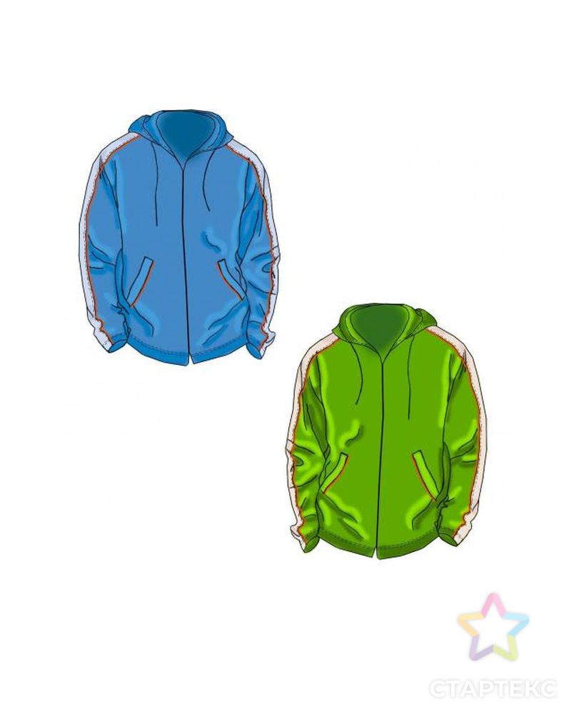 Заказать Выкройка: куртка ветровка с лампасами арт. ВКК-896-1-ЛК0007153 в Новосибирске
