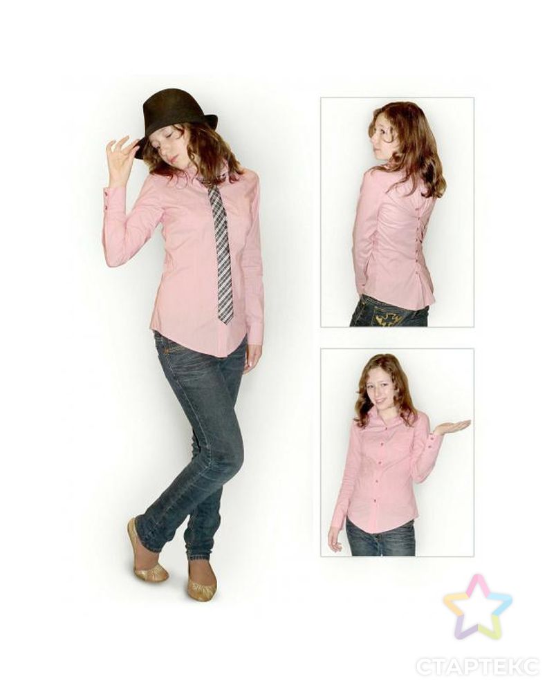 Выкройка: блузка розовая арт. ВКК-527-1-ЛК0007171 1