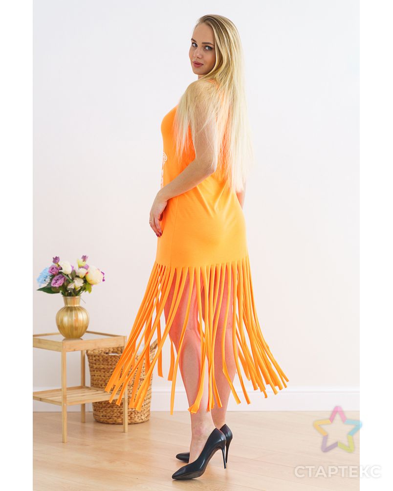 Платье рванка П 213 (Оранжевый неон) арт. ОПМД-157-3-ОПМД0063956 2