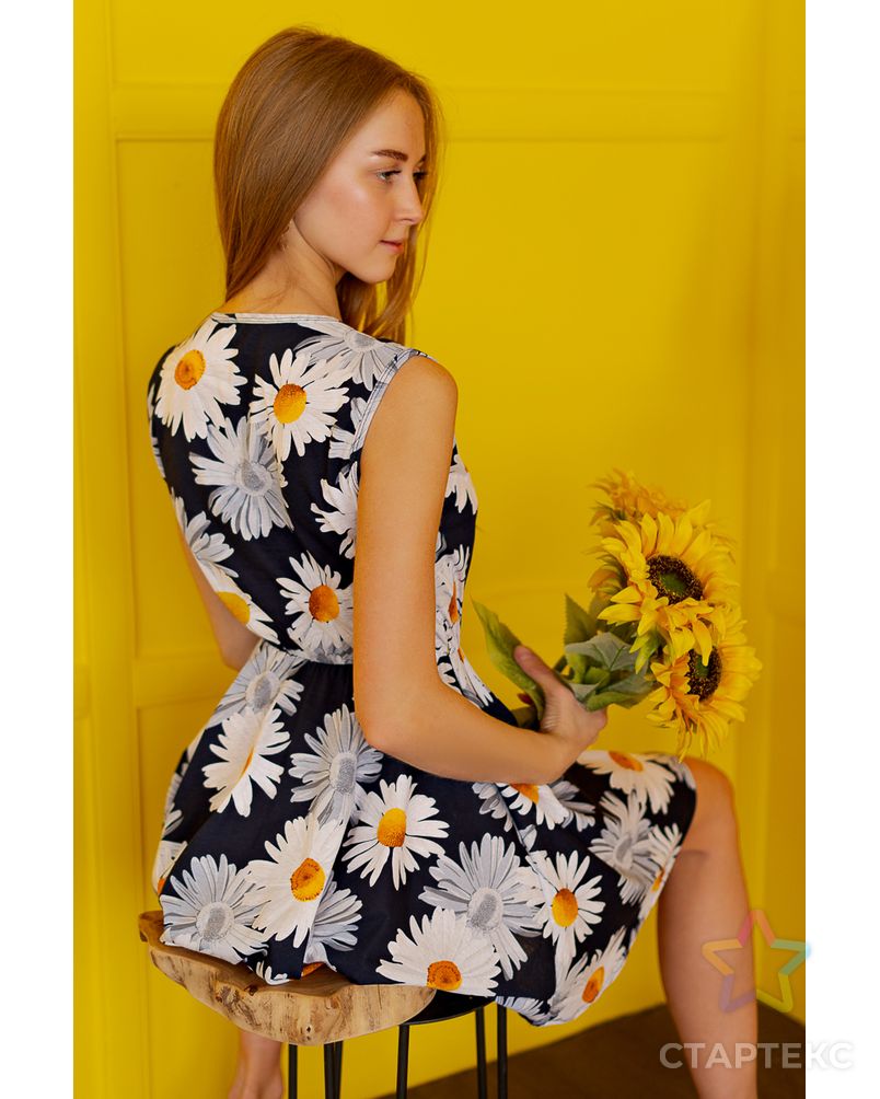 Платье с юбкой солнце П 284 (Ромашки) арт. ОПМД-486-5-ОПМД0072473