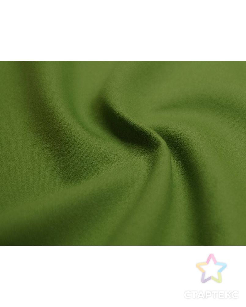 Шерстяная пальтовая ткань травянистого зеленого цвета арт. ГТ-2641-1-ГТ0047421 1