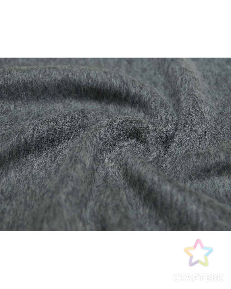 Ткань пальтовая шерстяная с ворсом цвета серый меланж арт. ГТ-2659-1-ГТ0047440 1