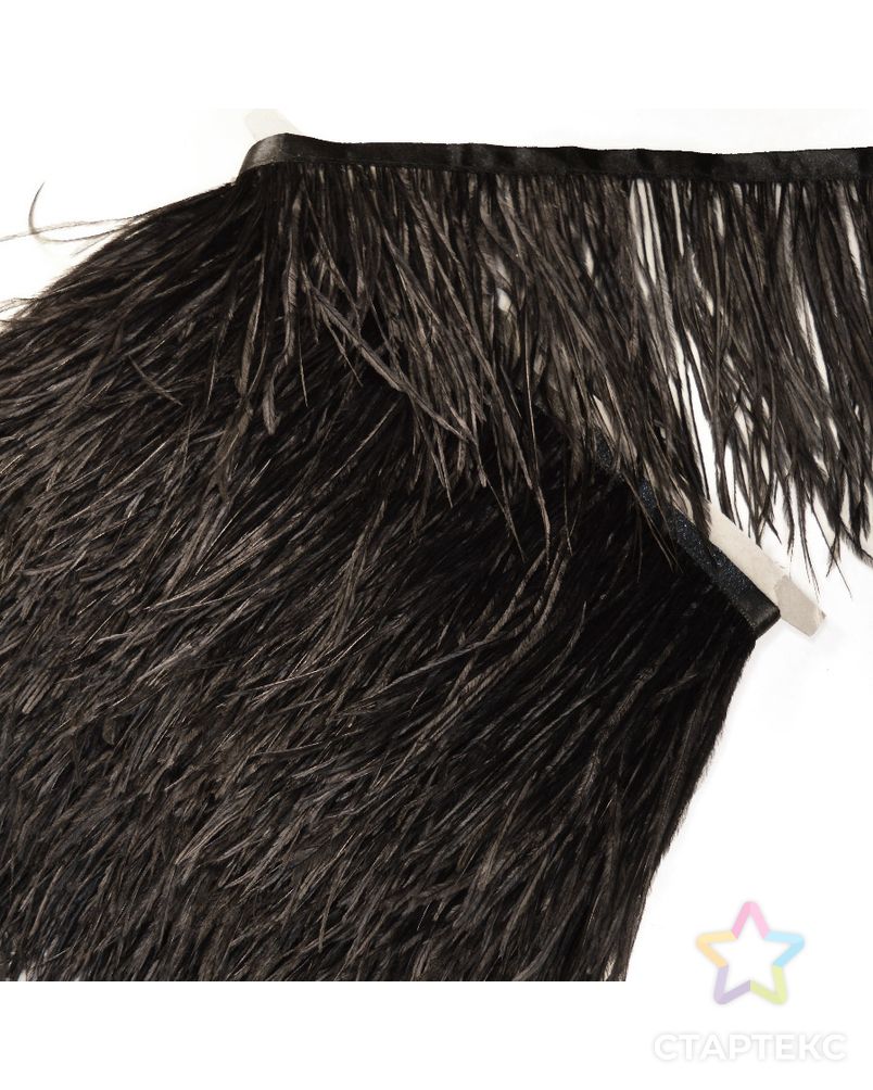 Тесьма декоративная с перьями страуса ш.15см 8,9м арт. ССФ-1033-1-ССФ0017584782 1