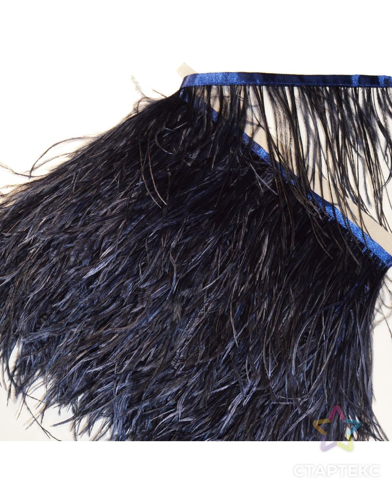 Тесьма декоративная с перьями страуса ш.13-15см 8,9м арт. ССФ-1034-1-ССФ0017584785