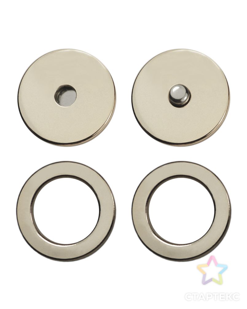 Кнопки металл (100шт) арт. ССФ-1263-4-ССФ0017585358 1