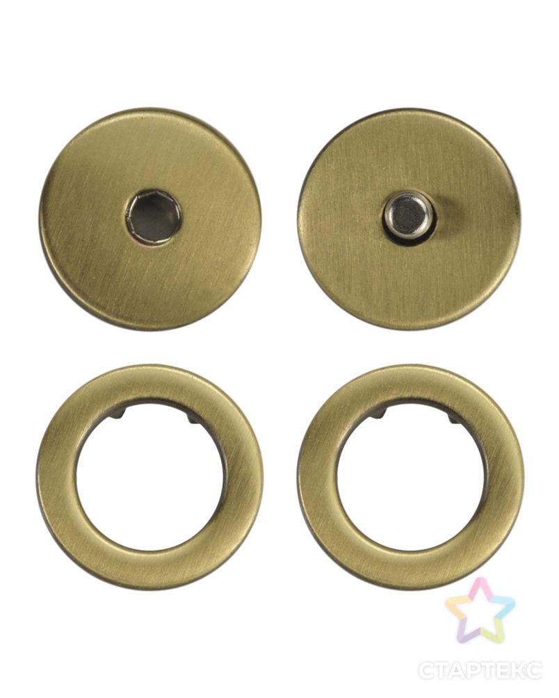 Кнопки металл (100шт) арт. ССФ-1263-7-ССФ0017585361 1