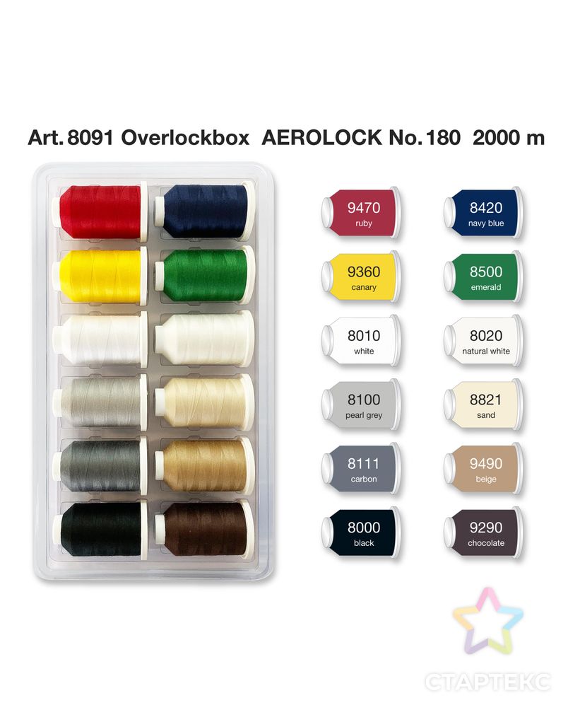 Набор Aerolock №180 Blisterbox 12*2000м арт. СВКТ-6565-1-СВКТ0270449 2
