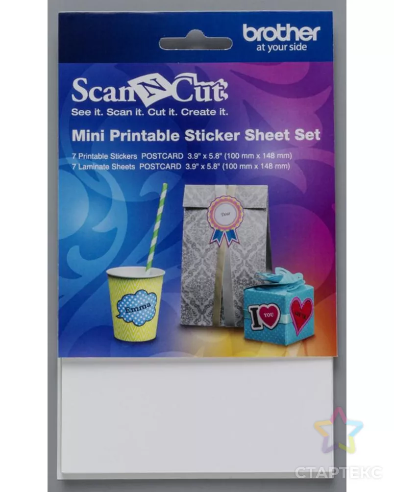 Комплект мини-листов для печатных наклеек, 7 листов арт. СВКТ-8142-1-СВКТ0031135 - рис. 1
