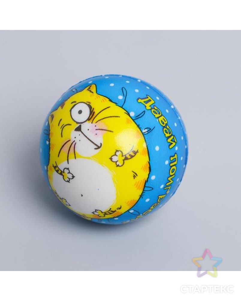 Мягкий мяч «Котэ», 6,3 см, виды МИКС арт. СМЛ-103353-1-СМЛ0001004443 3