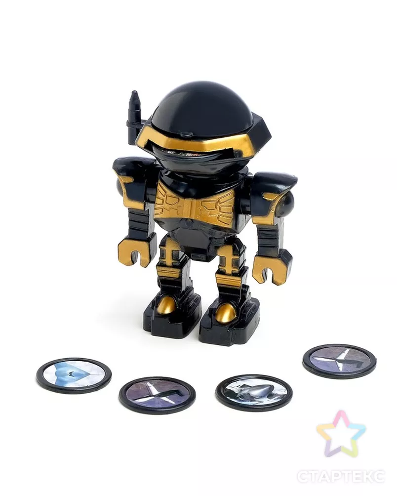 Робот «Космовоин», стреляет дисками, цвета МИКС арт. СМЛ-103468-1-СМЛ0001011461 - рис. 1