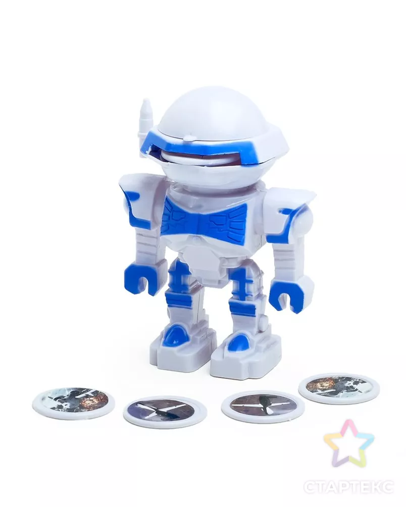 Робот «Космовоин», стреляет дисками, цвета МИКС арт. СМЛ-103468-1-СМЛ0001011461 - рис. 3