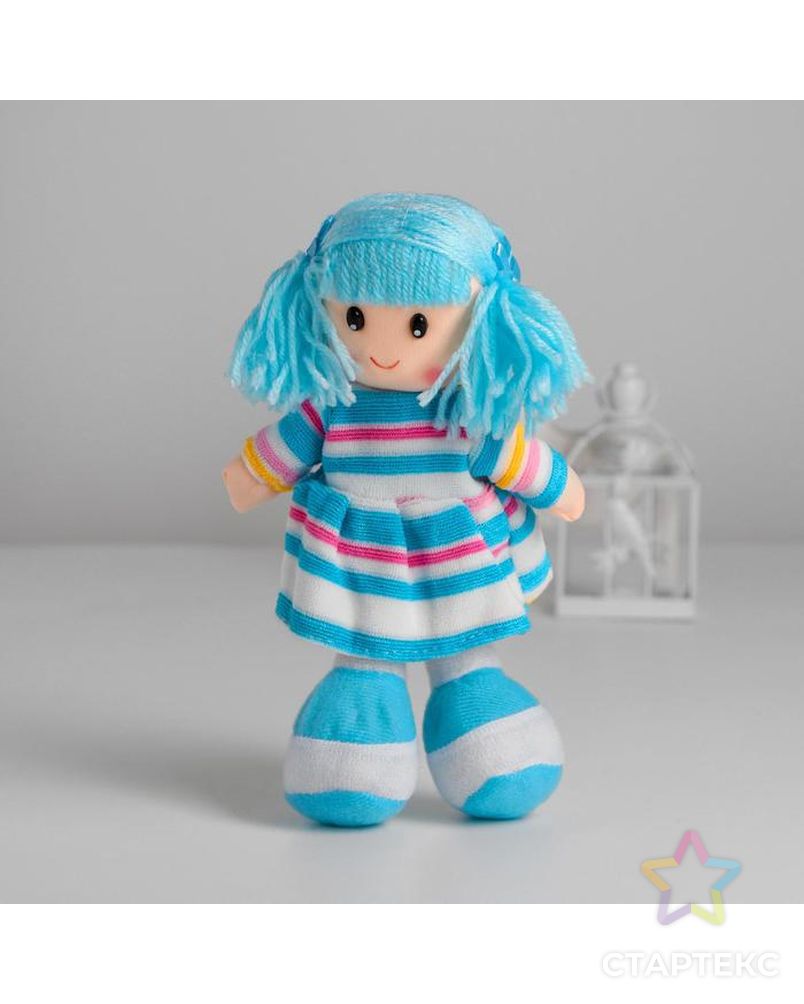Мягкая игрушка «Кукла», в вязаном платьишке, цвета МИКС арт. СМЛ-103572-1-СМЛ0001016983 1