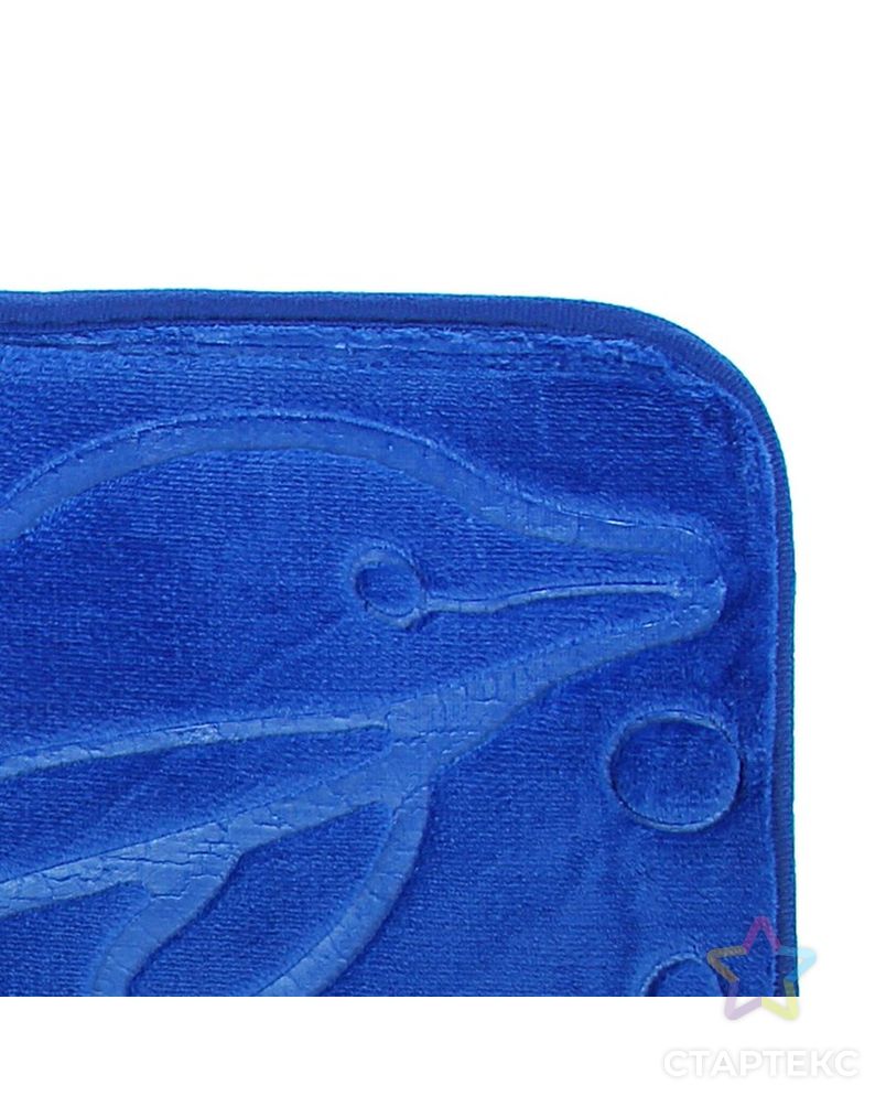 Набор ковриков для ванны и туалета «Дельфины», объёмные, 3 шт: 39×43, 40×50, 50×80 см, цвет МИКС арт. СМЛ-30130-1-СМЛ1017657 9