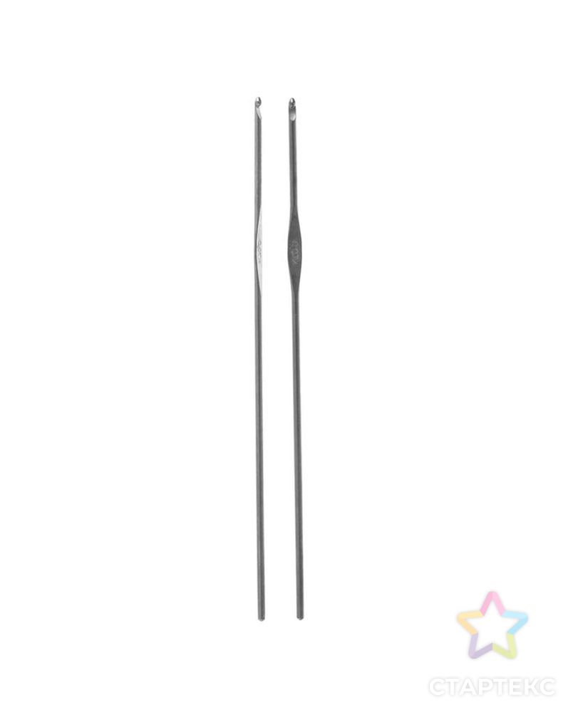 Крючки для вязания металлические, d = 1-2 мм, 13,5 см, 2 шт арт. СМЛ-186-1-СМЛ1021679 3