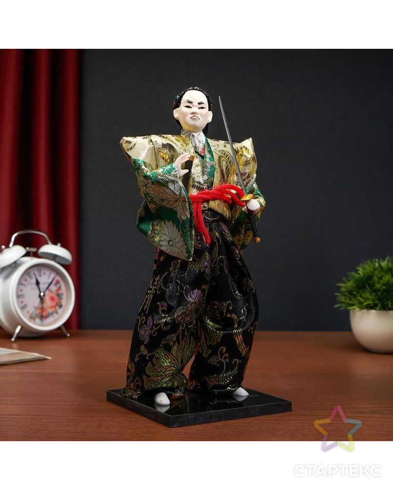 Кукла коллекционная "Самурай в кимоно и с повязкой" арт. СМЛ-104128-1-СМЛ0001062515 1