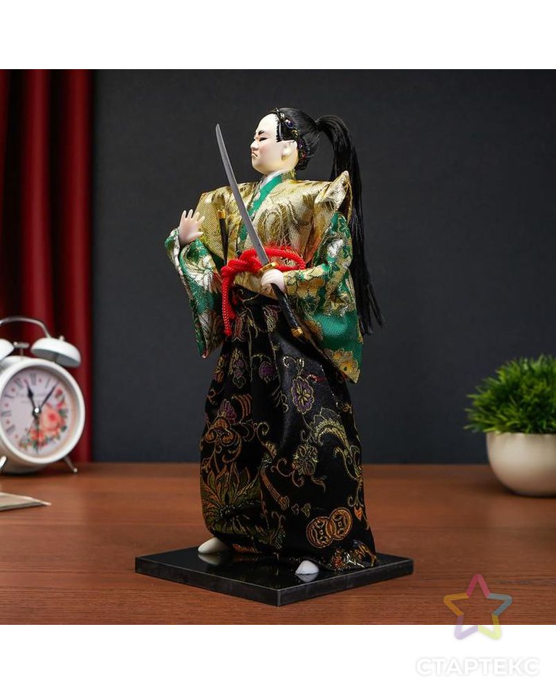 Кукла коллекционная "Самурай в кимоно и с повязкой" арт. СМЛ-104128-1-СМЛ0001062515