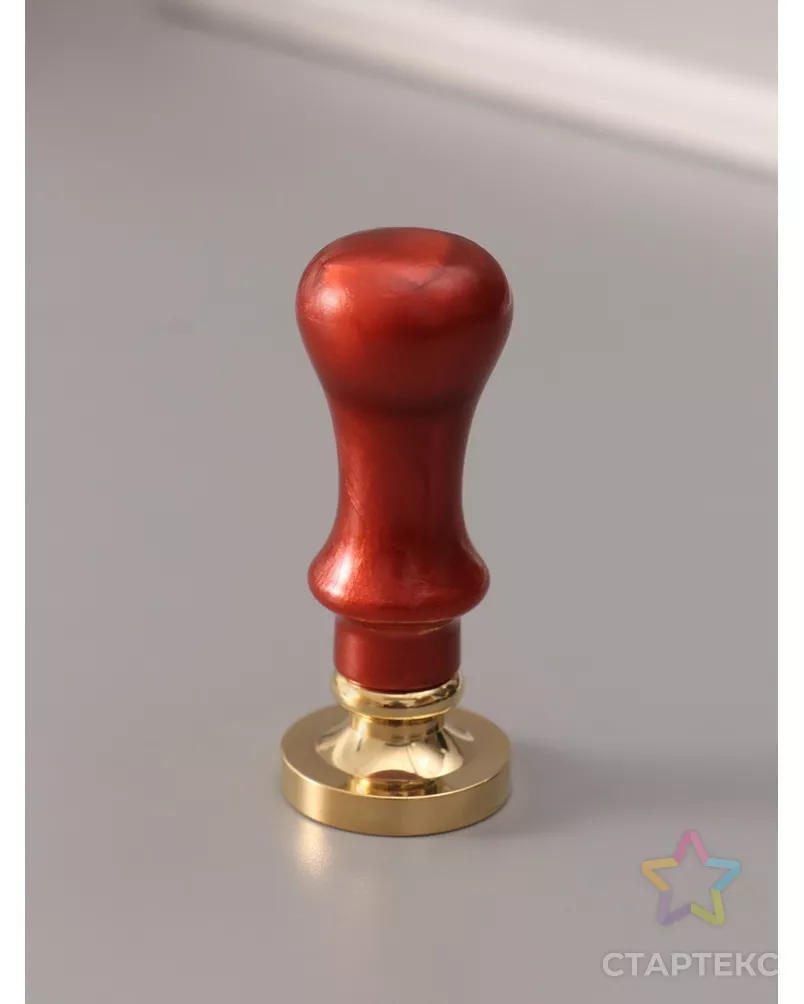 Печать для сургуча с пластиковой ручкой "Буква B на вензеле" 2,5х2,5х6,3 см арт. СМЛ-272619-1-СМЛ0010636985 - рис. 3