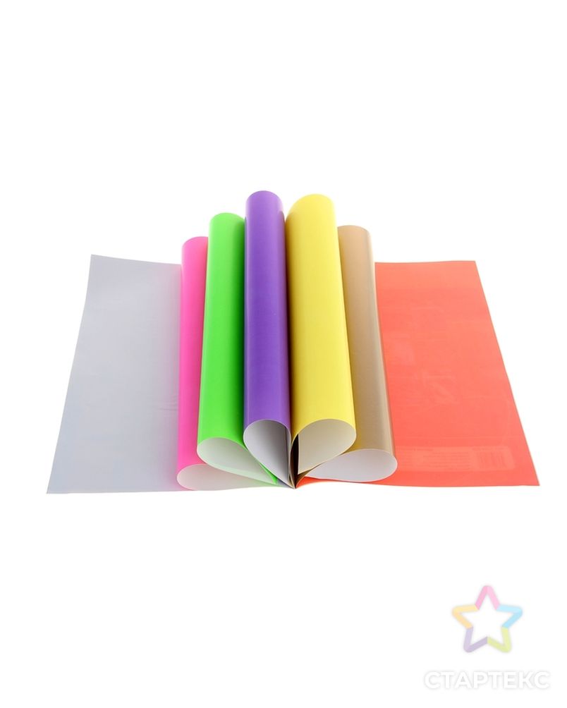 Бумага цветная флюоресцентная А4, 8 листов, 8 цветов арт. СМЛ-187760-1-СМЛ0001088156 2