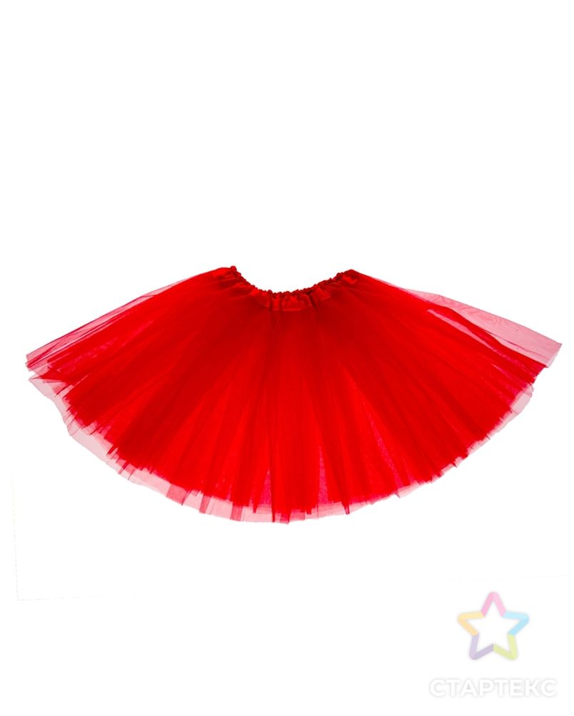 Карнавальная юбка 3-х слойная 4-6 лет, цвет красный арт. СМЛ-103973-1-СМЛ0001089310