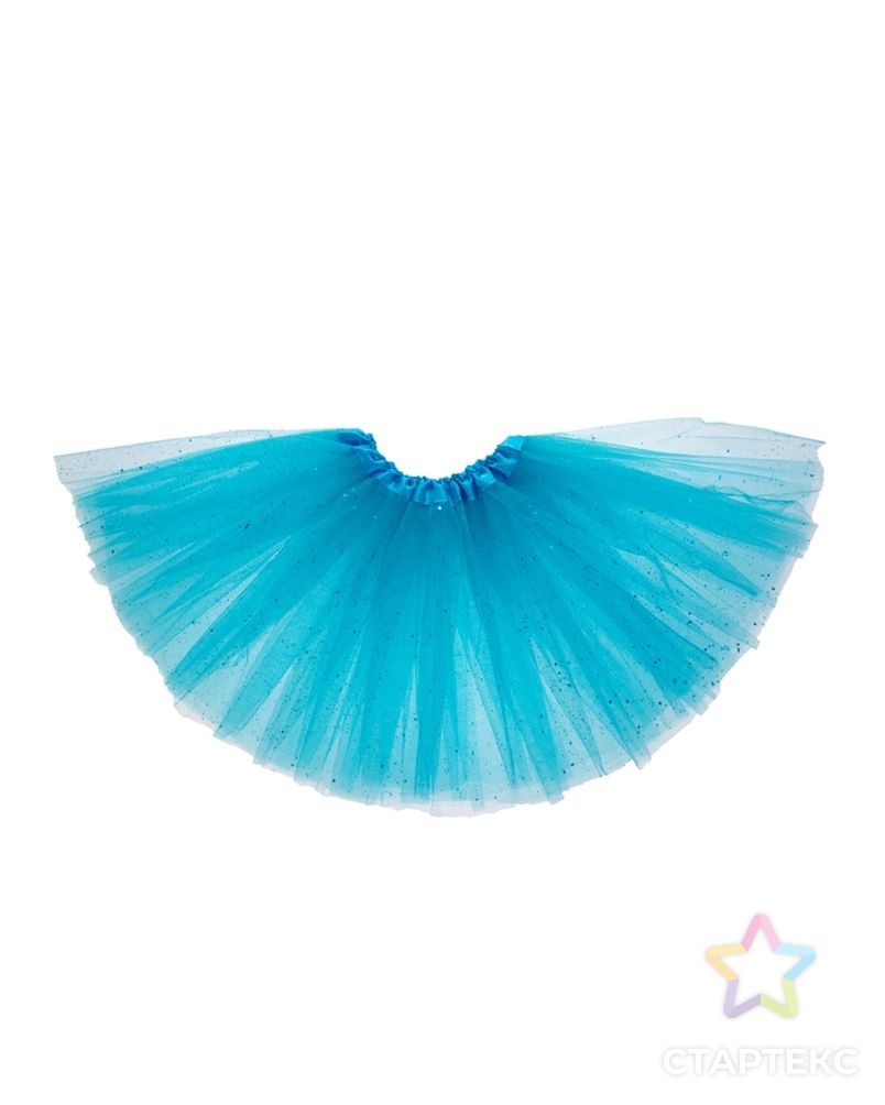 Карнавальная юбка, 3-х слойная, 4-6 лет, цвет голубой арт. СМЛ-103968-1-СМЛ0001089315 1