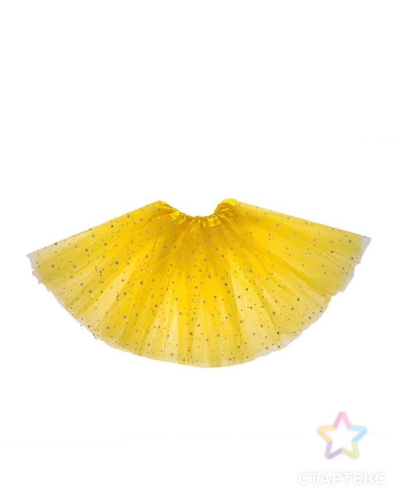 Карнавальная юбка "Звездочка", 3-х слойная 4-6 лет, цвет желтый арт. СМЛ-103974-1-СМЛ0001089321 1