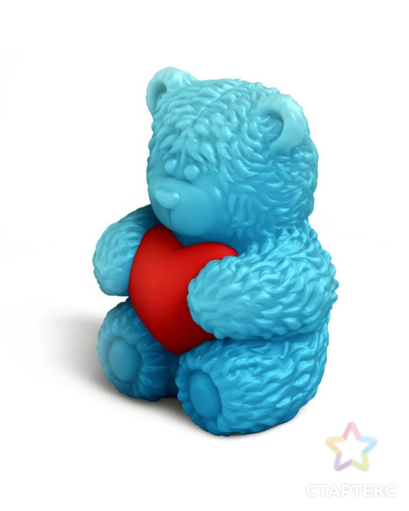 Форма для творчества "Медвежонок Тедди сидит с сердечком в обнимку" набор 2 детали арт. СМЛ-500-1-СМЛ1100390