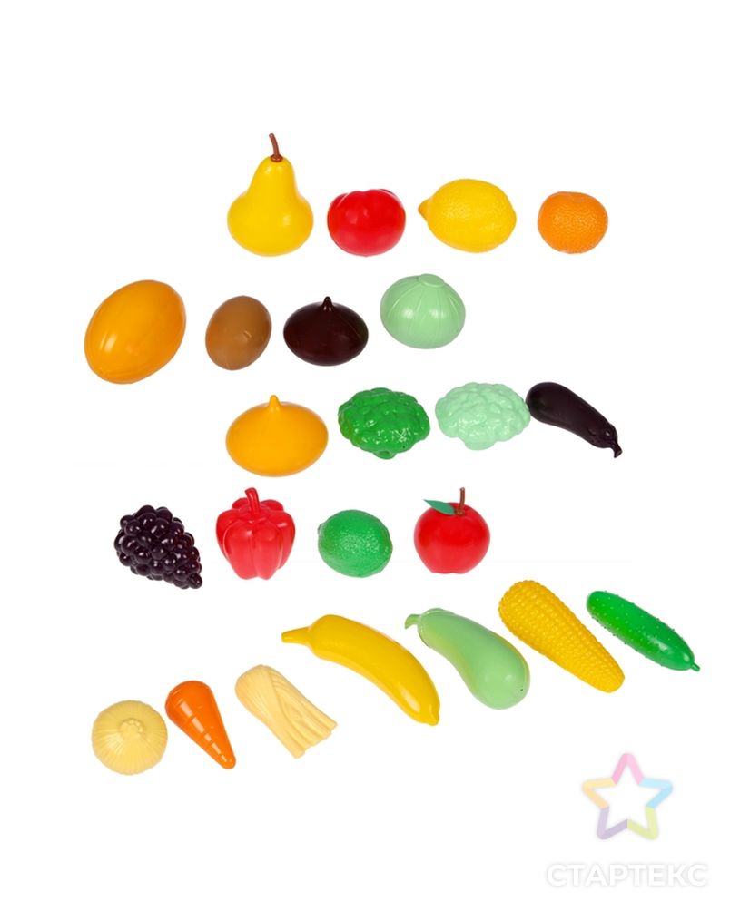 Набор «Большой набор овощи-фрукты», 23 элемента арт. СМЛ-103829-1-СМЛ0001101057 1