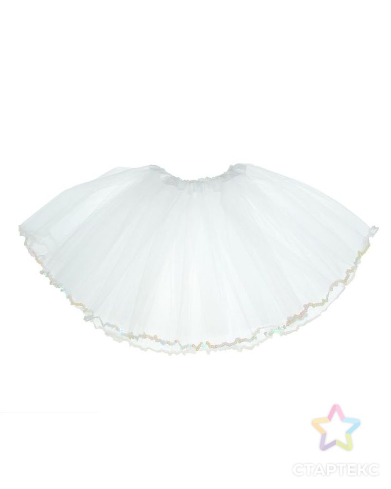 Карнавальная юбка 3-х слойная 4-6 лет, цвет белый арт. СМЛ-104072-1-СМЛ0001105121