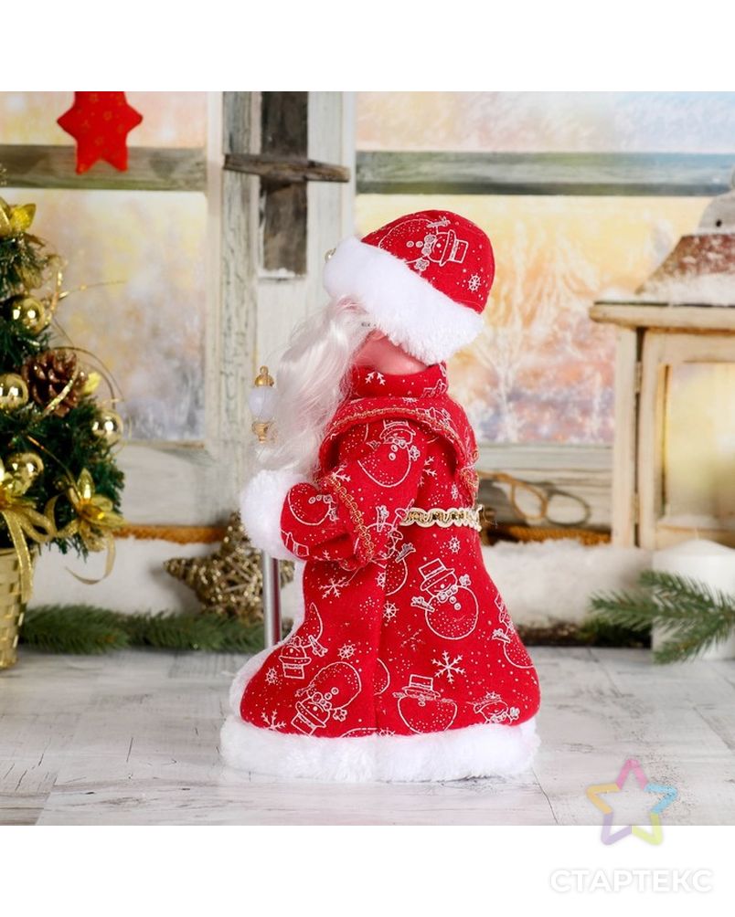 Дед Мороз, в красной шубе и шапке с жемчужинкой, двигается, без музыки арт. СМЛ-104186-1-СМЛ0001111404 2