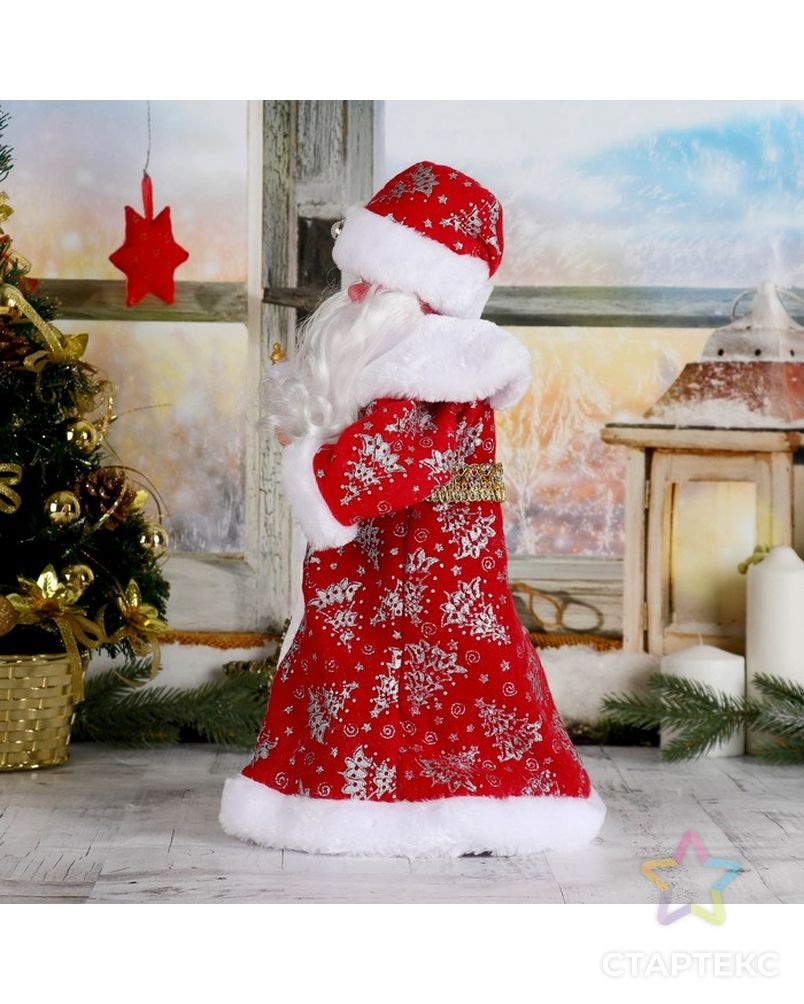 Дед Мороз, в красной шубе, с посохом арт. СМЛ-104188-1-СМЛ0001111419 2