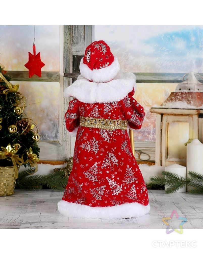 Дед Мороз, в красной шубе, с посохом арт. СМЛ-104188-1-СМЛ0001111419 3