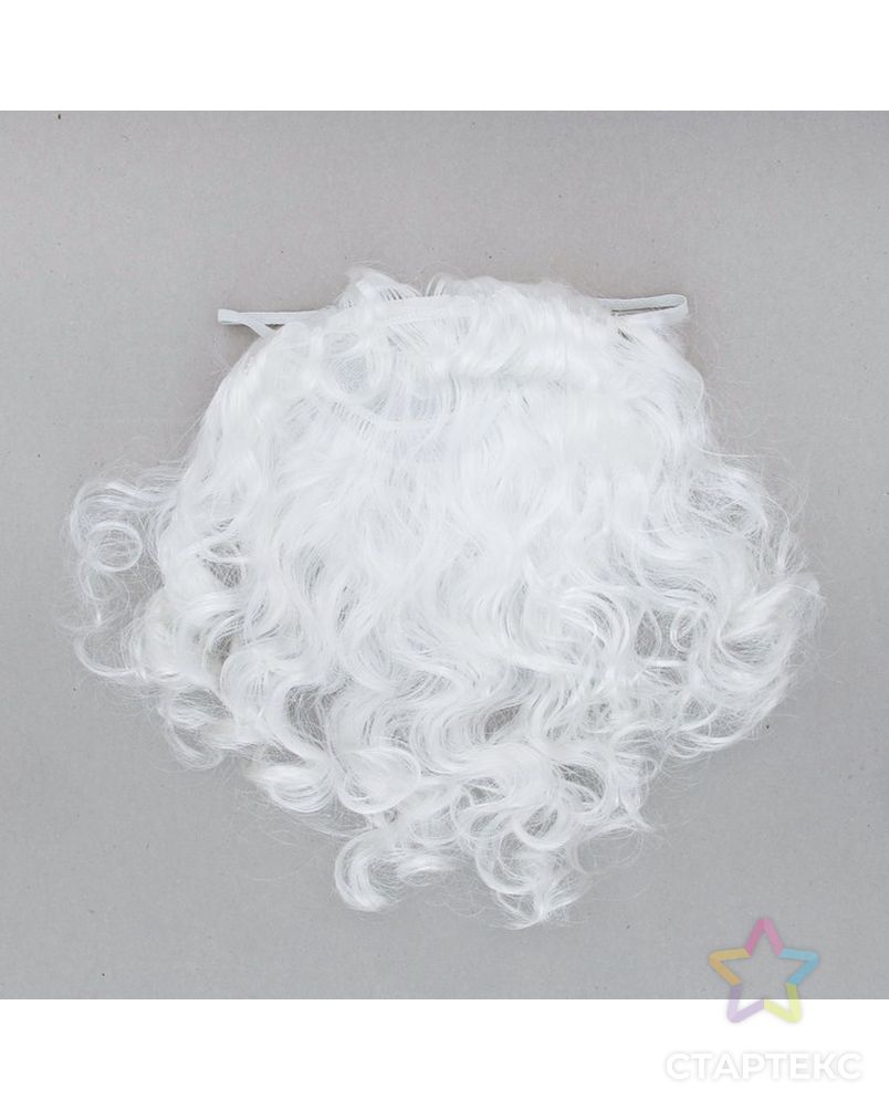 Карнавальная борода «Дедушка Мороз», на резинке, 32 см, 40 г арт. СМЛ-104111-1-СМЛ0001115982 1