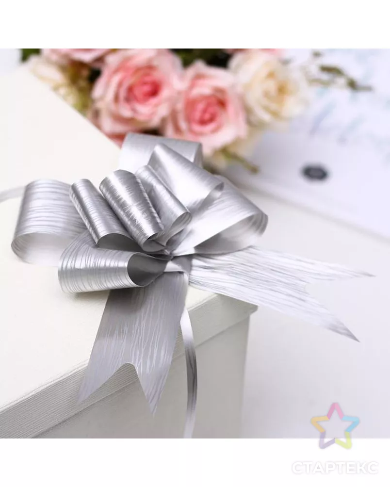 Бант-бабочка №3 "Линии", цвет золотой арт. СМЛ-117622-2-СМЛ0001149747 - рис. 1