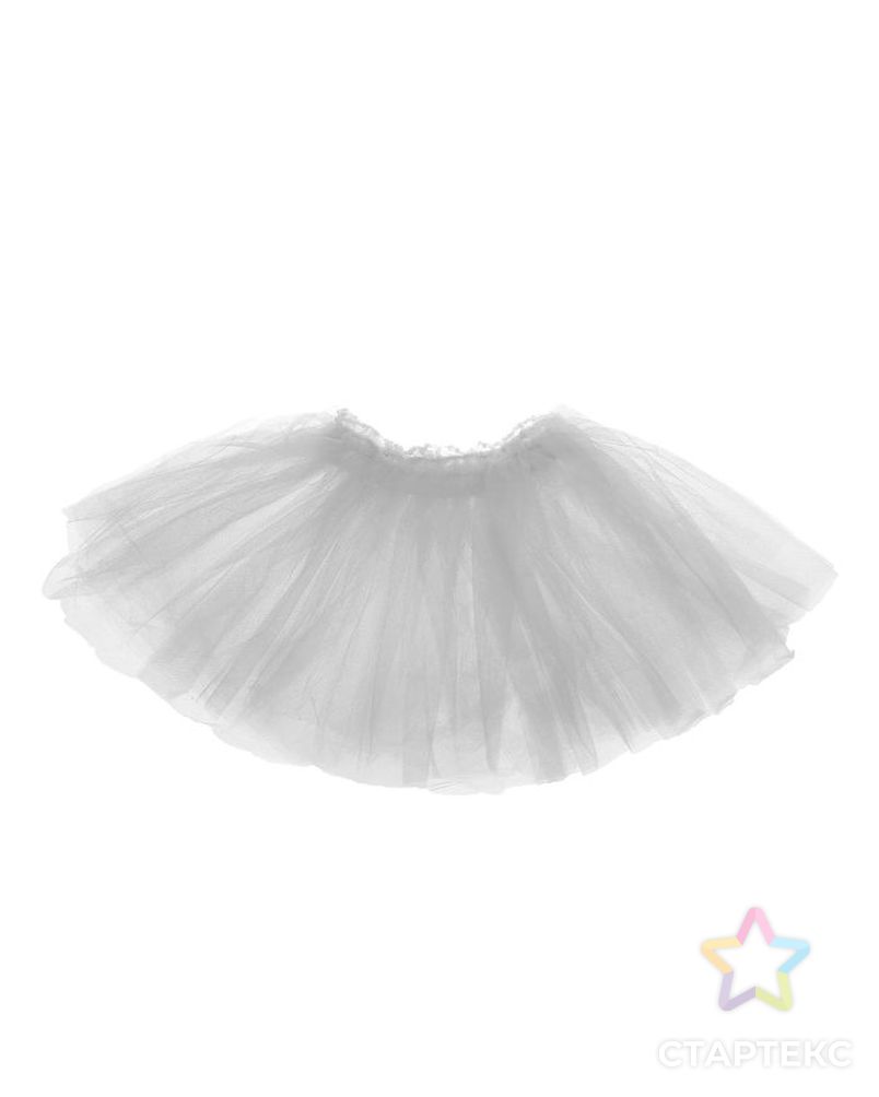 Карнавальная юбка «Объем», 5 слоев, 4-6 лет, цвет белый арт. СМЛ-98206-1-СМЛ0001152963 1