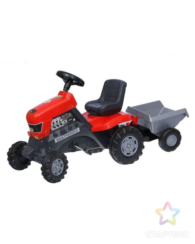 Толокар-трактор с педалями «Turbo», с полуприцепом арт. СМЛ-104087-1-СМЛ0001153604 1