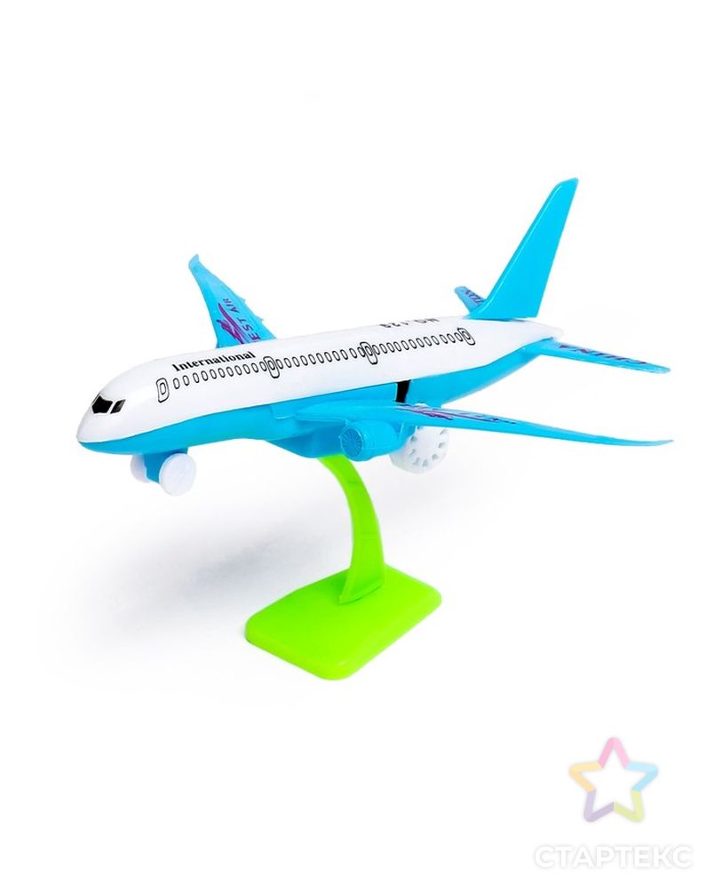 Самолёт инерционный «Авиалайнер», цвета МИКС арт. СМЛ-104704-1-СМЛ0001172345 1