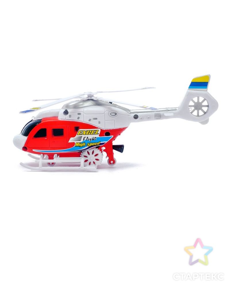 Вертолёт заводной «Спасатель», световые и звуковые эффекты, цвет жёлтый арт. СМЛ-99609-2-СМЛ0001173728 2