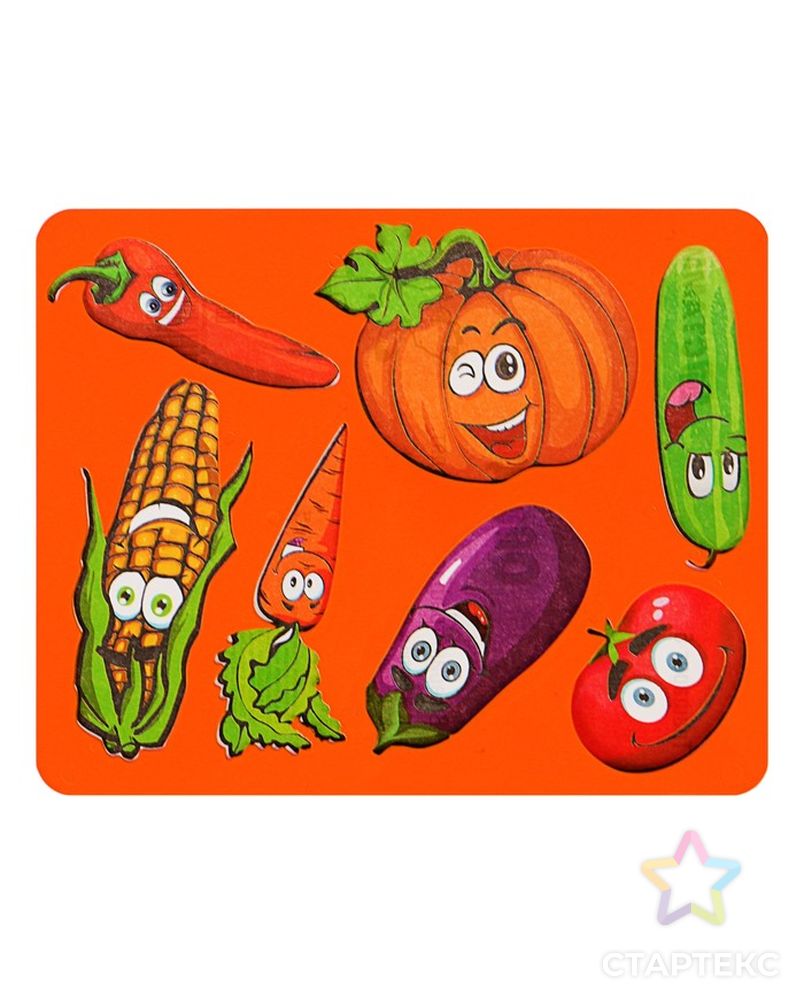 Трафарет для рисования «Овощи», европодвес, микс арт. СМЛ-206730-1-СМЛ0001191330 2