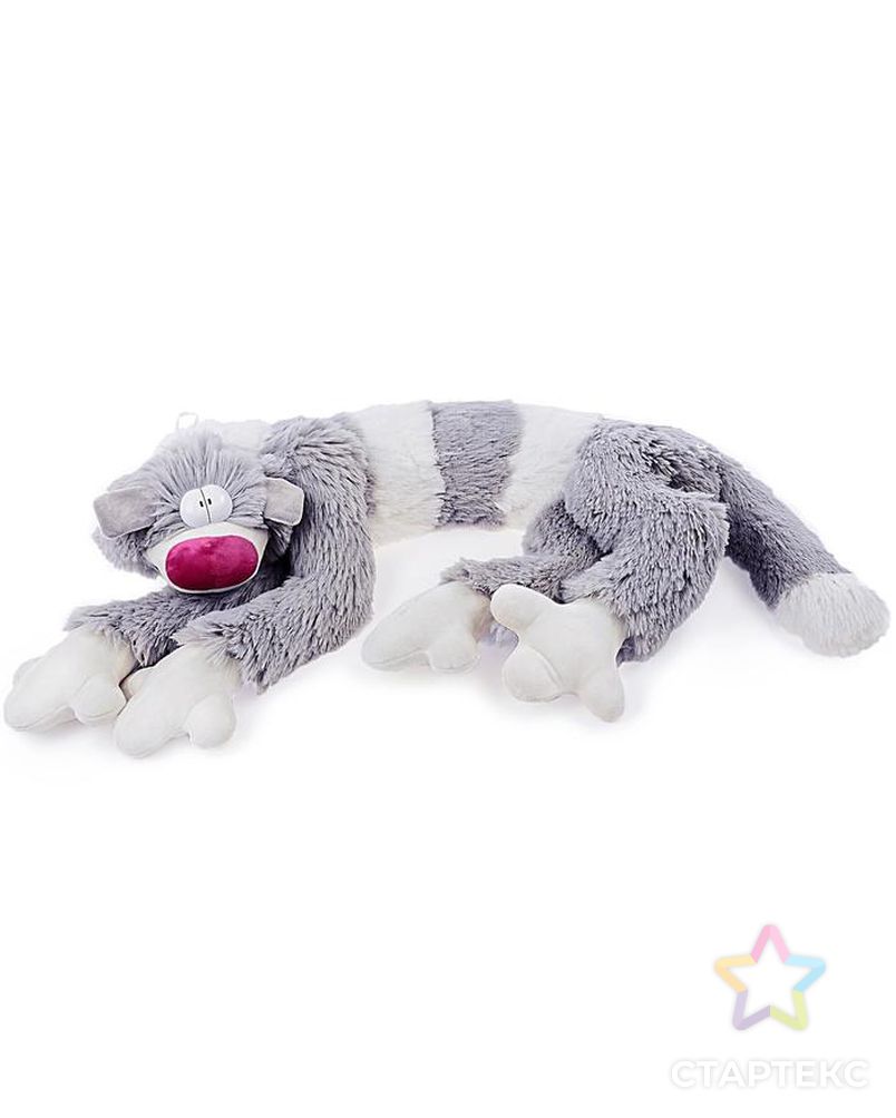 Мягкая игрушка «Кот Бекон», 112 см, цвет бело-серый арт. СМЛ-104504-1-СМЛ0001193022 2