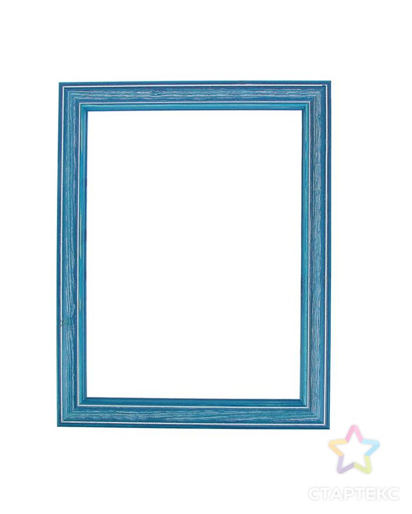 Рама для картин (зеркал) 30 х 40 х 4.2 см, дерево, Polina синяя арт. СМЛ-219372-1-СМЛ0001196013 1