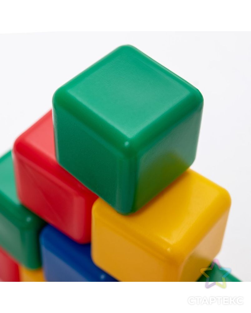 Набор цветных кубиков, 9 штук, 4 × 4 см арт. СМЛ-42086-1-СМЛ0001200600 4