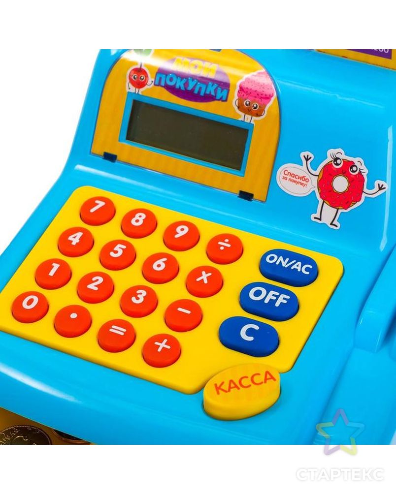 Касса-калькулятор «Поиграем в магазин-2», с аксессуарами, МИКС арт. СМЛ-42262-1-СМЛ0001201521 6