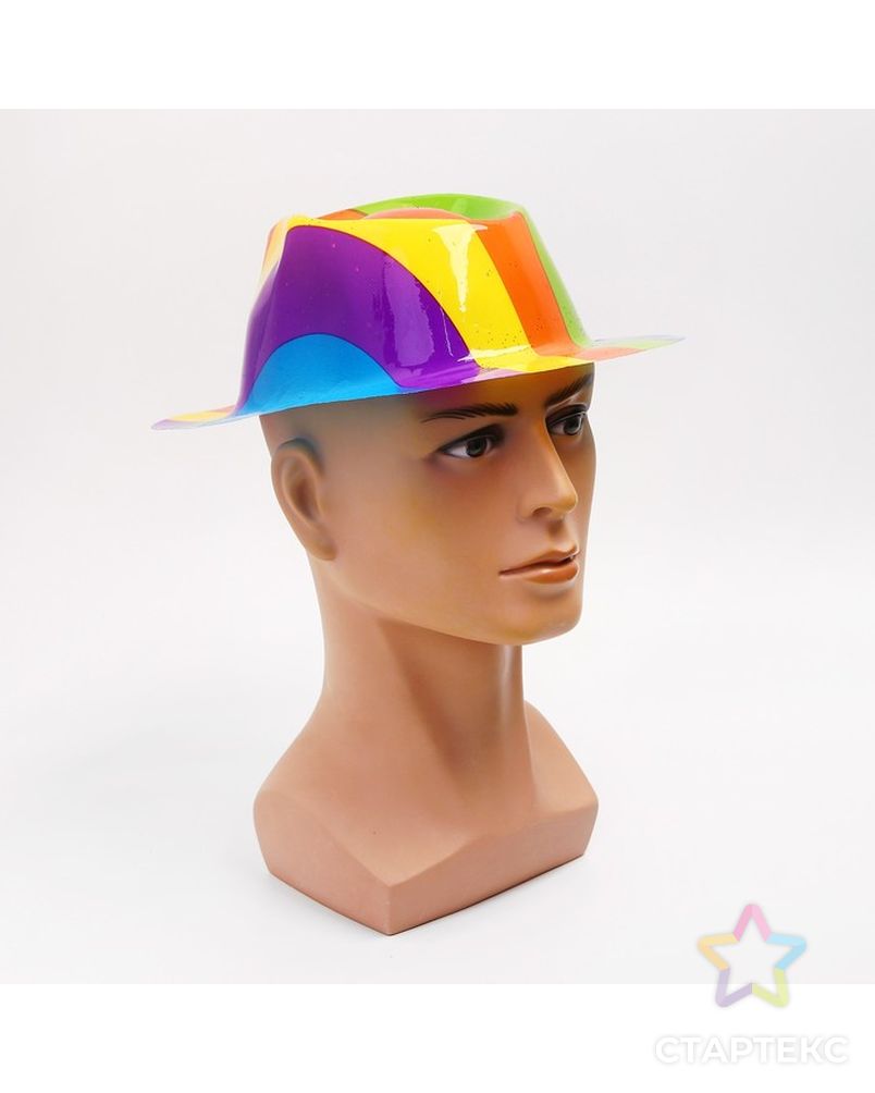 Карнавальная шляпа «Цветная» арт. СМЛ-120222-1-СМЛ0001202482